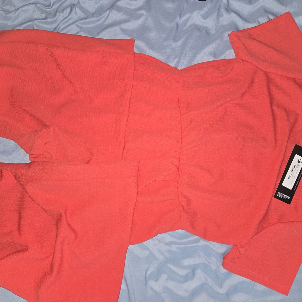 Rebdolls Vibrant Coral Jumpsuit